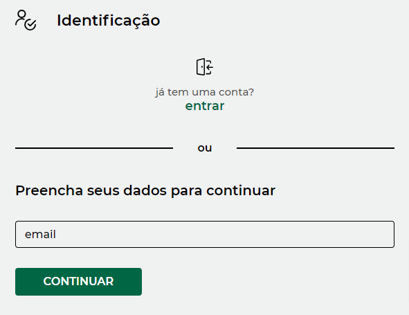 Print da tela de identificação.